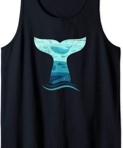 Whale Tail in Waves Tank Top