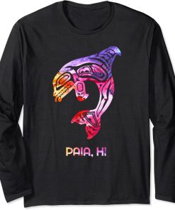 Tribal Paia Orca Killer Whale Indigenous Native Long Sleeve T-Shirt